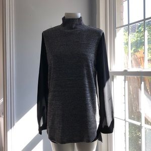 Pre-worn Loft mock long sleeve blouse